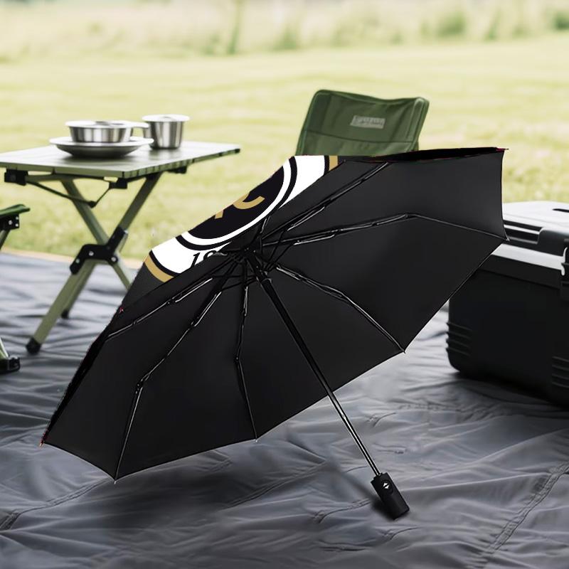 Spezia Fc Crest Design Automatic Folding Umbrella - 8-Rib Travel Umbrella with Auto Open/Close & Portable Gifts for Holidays or Birthdays