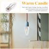 2Pcs E14 Candelabra LED Light Bulbs Decorative Chandelier Bulbs Low Heat Emission Small Transparent Shade