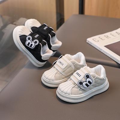 Baby Kids Sneakers Anti-slip Casual Shoes Children White Sneakers Girls Boys Soft-soled Walking Shoes Toddler Shoes Four Seasons