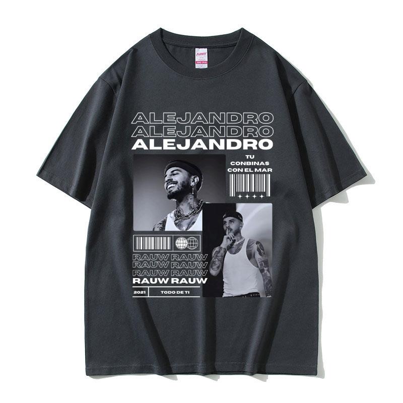 Sänger Rauw Alejandro Todo De Ti Album Grafik T-Shirt Herren Hip Hop Mode Vintage T-Shirts Herren Baumwolle Übergroßes T-Shirt