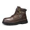 2025 Neue Herren High Top Stiefel Dicksohlige Rutschfeste Arbeitsschuhe Modische Multifunktionale Street Vintage Herren Plateau Stiefelette