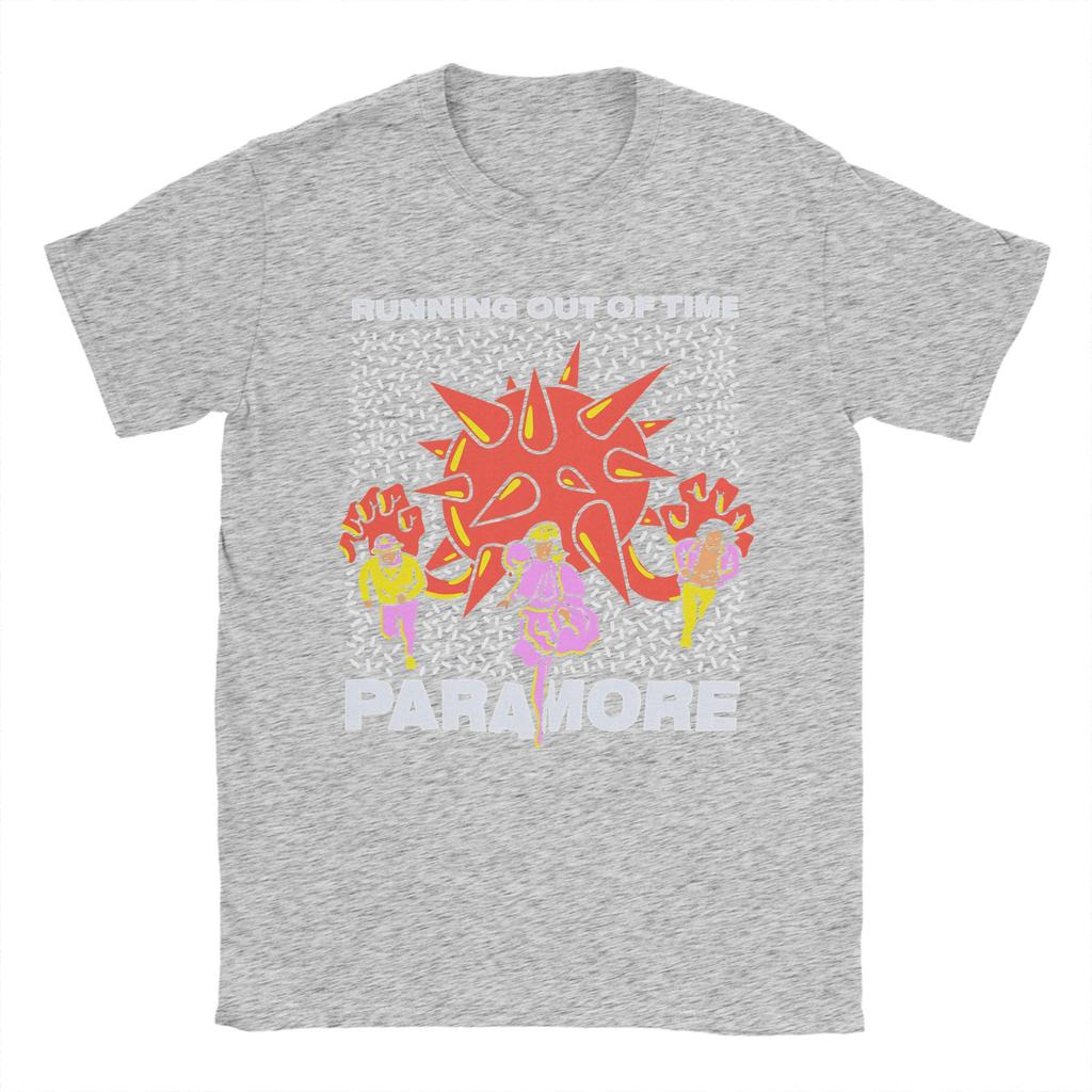 Leisure Paramore Band TShirts Men O Neck Cotton T Shirt  Short Sleeve Tee Shirt Big Size Clothes