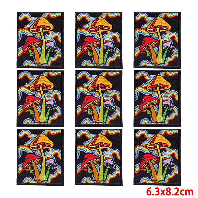 10 Pcs/lot Wholesale Embroidery Patch Iron On Patches For Clothing Patches On Clothes Jackets Decor Applique Sew Supplies