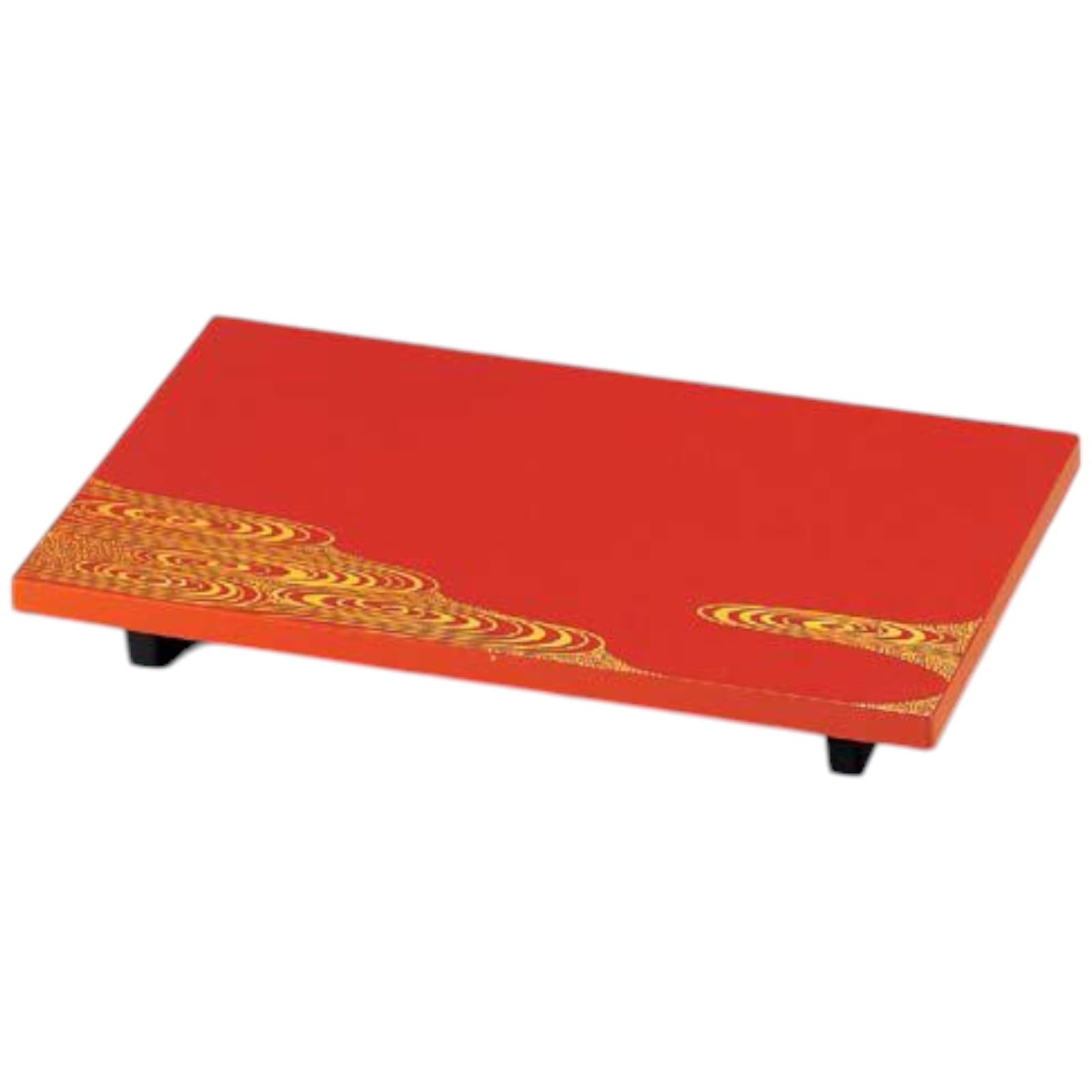 

Premium Nigiri Sushi with Red Flowing Water Made in Japan J-Kitchens Plate, Left, Single-Serve, Stand, Design, Break-Resistant,