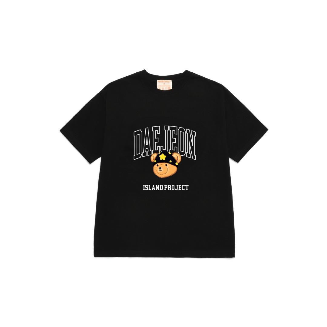 Aillaendeupeulojegteu City Daejeon Bear T-Shirt - Black [Daejeon Bear] Black/2