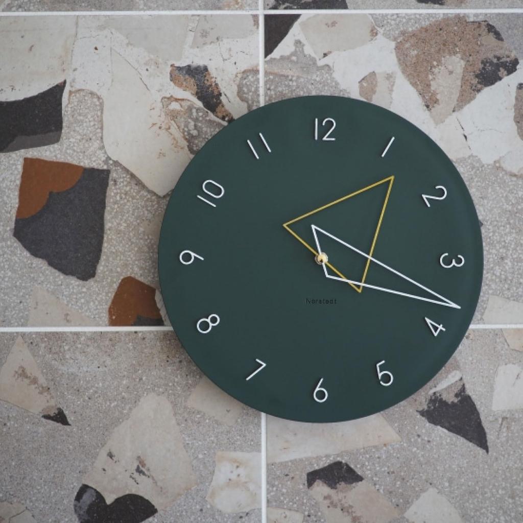 Interform Wall Clock Cormio Green Gold White Sweep Movement CL-4342GN