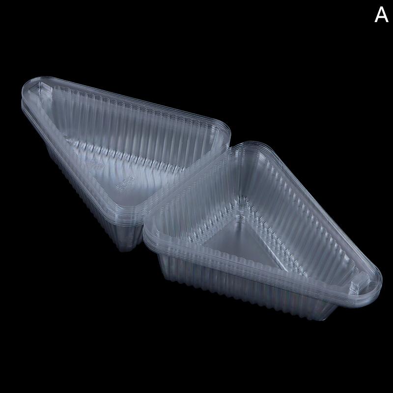 10Pcs Triangle Square Cheesecake Box Pie Holders Cake Boxes DIY Cupcake Slice Container For Bakery Party Wedding