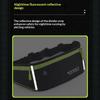Slim Reflective Waterproof Sports Waist Bag With Headphone Hole Lightweight Portable Design Ideal For Running & Outdoor Sports