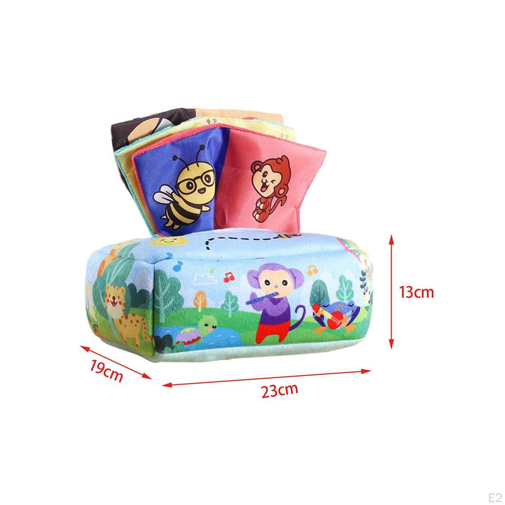Baby Tissue Box Toy Montessori Educational for Infants 6-12 Months
