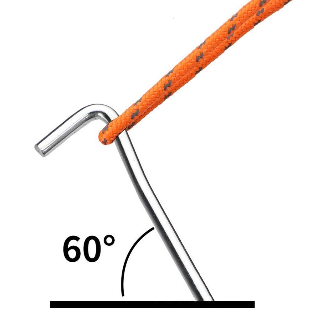 Heavy Duty Ground Stakes Spikes 18cm Tent Pegs Portable Camping Tent Stak  Camping