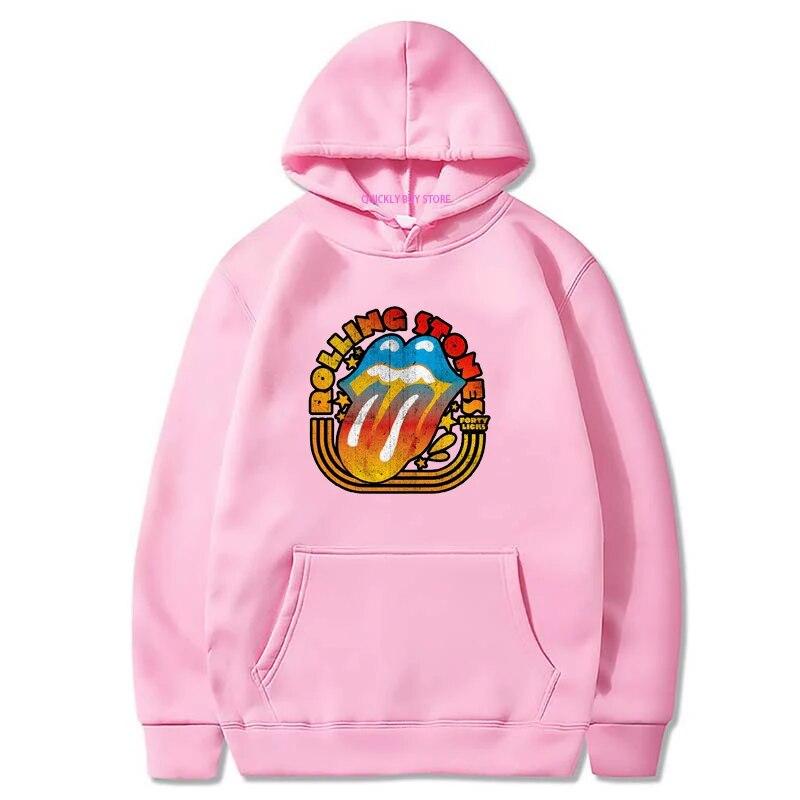 Rolling Stones Theme Essentials Mikina s kapucí s kapucí pro Unisex Mikina s kapucí Unisex oblečení Novinka v mikinách a mikinách Y2k Graphic