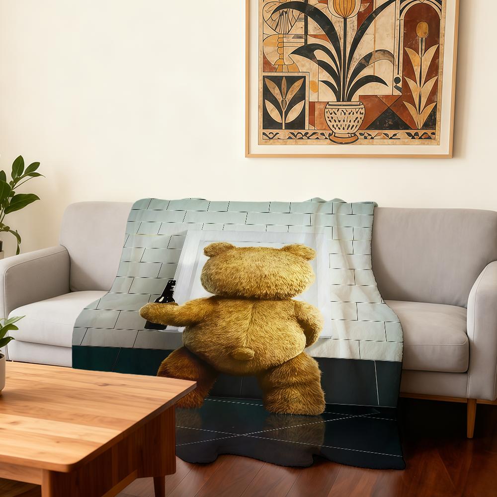 Comedy Ted TV Series Blanket Super Warm Comfortable Plush Throw Blanket Child Home Sofa Bedroom Gift 30x40in