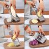 Multi-Purpose Vegetable Slicer Set,Stainless Steel Cheese Grater & Vegetable Chopper with 4 Adjustable Blades
