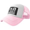Dad Outnumbered Girls Trucker Hat Polyester Mesh Baseball Snapback Cap for Adult