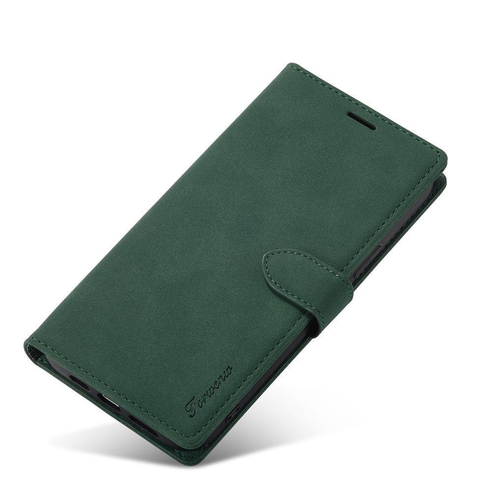 FORWENW F1 Series For iPhone 15 Pro Case PU Leather Magnetic Clasp Full Protection Phone Wallet Cover