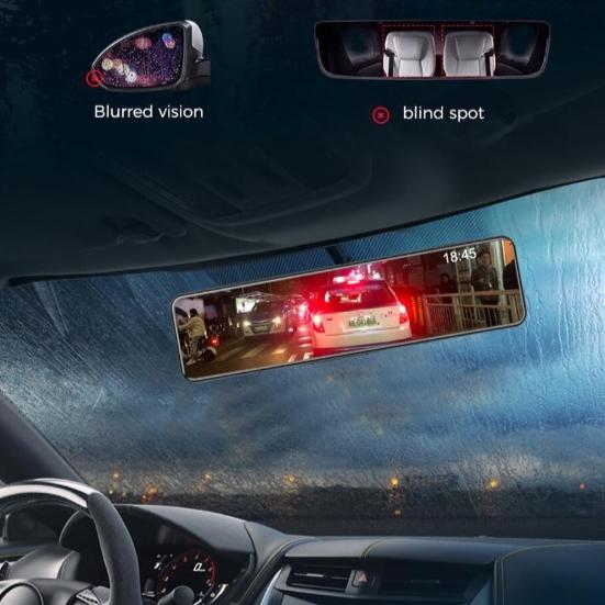 Streaming Media Driving Recorder High-definition 4K Rearview Mirror Front and Rear Dual Recording 12 Inch Reversing Image WiFi Interconnected GPS