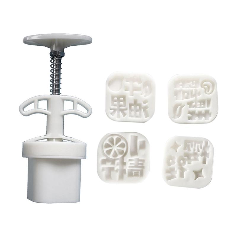 

Lemon Panda Pattern Dessert Press Molds Cookie Stamp Chinese MidAutumn Dessert Maker Decorating Tool for Cookie