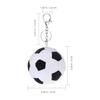PACKOVE Soccer Ball Key Chain Plush Toy Sports Keychain Bag Charm for Women Boys Gift 3.5 Inch Lightweight 50G