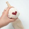 Wood Darning Egg and Needle Thread Adult Kid DIY Handicraft Home Sewing Tool