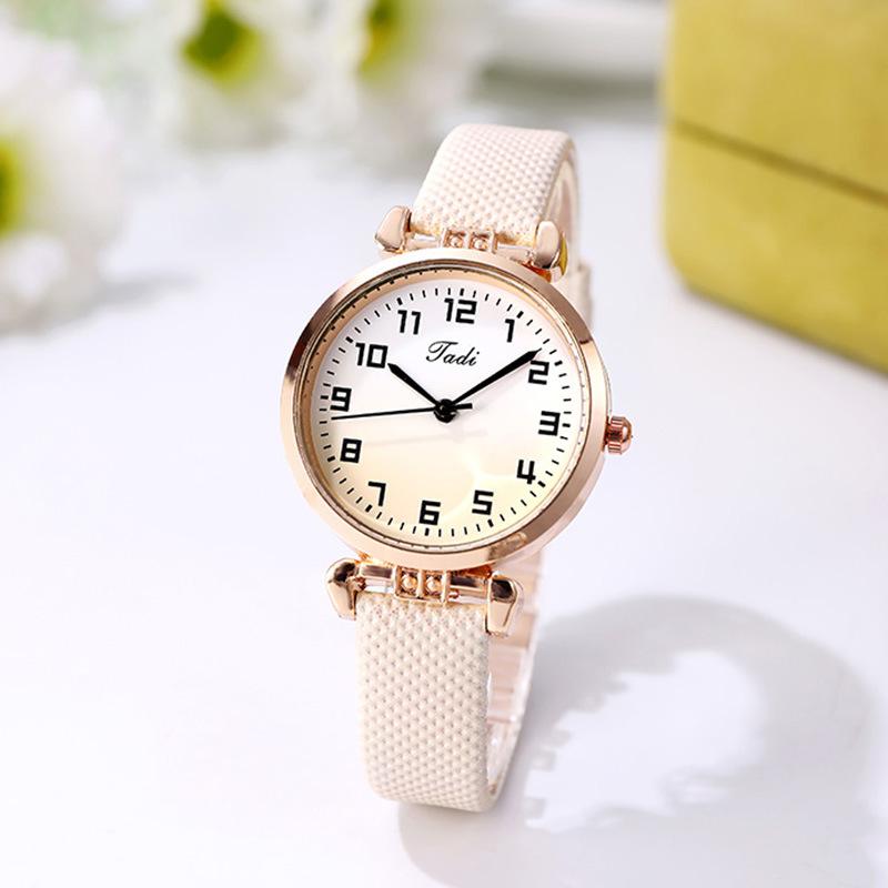 Fashion Gradient Dial Women Watches High Quality Ladies Quartz Watch Leather Wristwatches Ladies Clock Gift Montre Femme Reloj