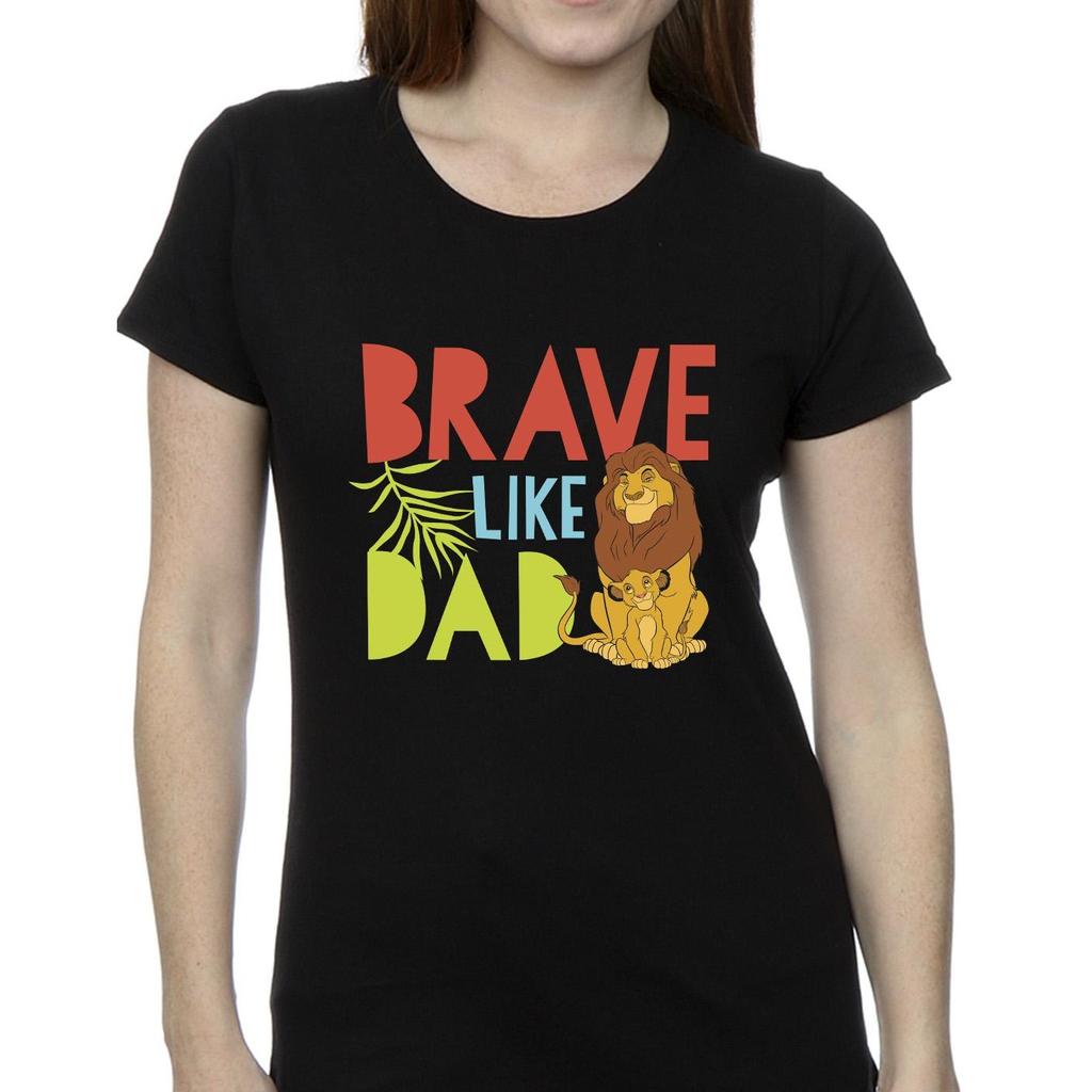 Disney Womens/Ladies The Lion King Brave Like Dad Cotton T-Shirt
