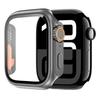 Glass+Case For Apple Watch 11 10 46/42mm 9 8 7 45/41mm Screen Protector Change to Ultra 4/3/2/1 iWatch 6 5 SE 44/40mm Bumper Cover