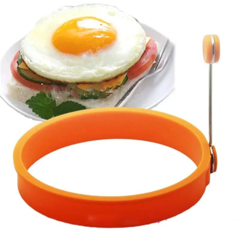 1PC Silicone Fried Egg Pancake Ring Omelette Fried Eggs Round Heart Shaped Eggs Mould for Cooking Breakfast Frying Tools OK