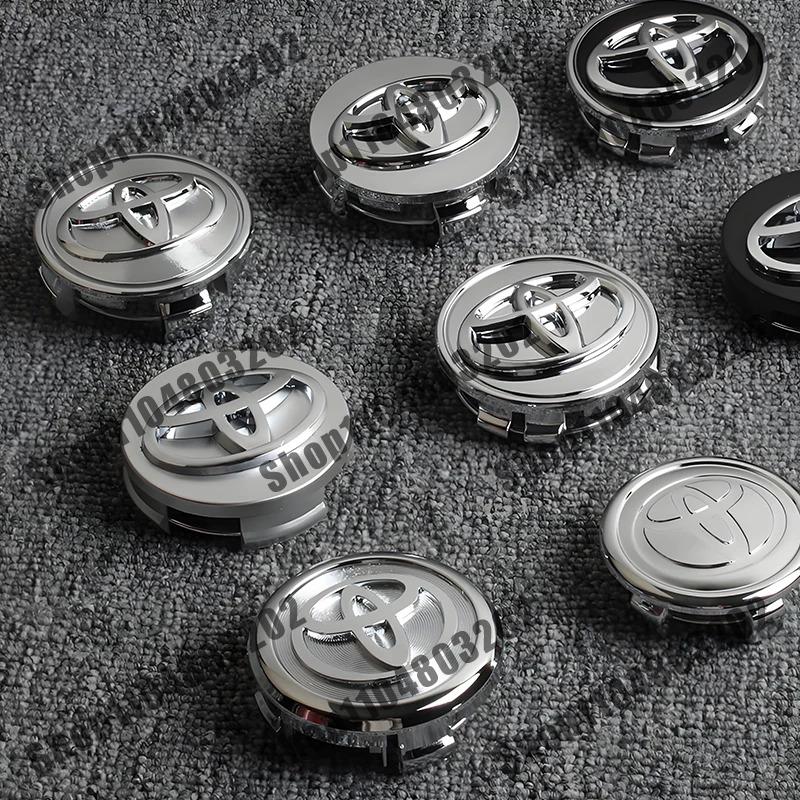 AOI1 4Pcs 57mm 62mm Car Hub Cap Car Wheel Center Hup Caps Rim Cover For Toyota Corolla Camry Rav4 Yaris hilux Prius Auris Accessories