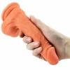 Liquid Silicone Simulation Penis Fake Stem Super Long Female Sex Toys Masturbation Device Dildo Super Manual