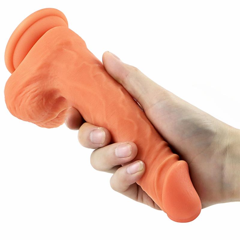 Liquid Silicone Simulation Penis Fake Stem Super Long Female Sex Toys Masturbation Device Dildo Super Manual
