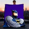 1pc Batman, Superhero Outdoor Flannel Throw Blanket Soft, Lightweight & Warm for Sofa, Office