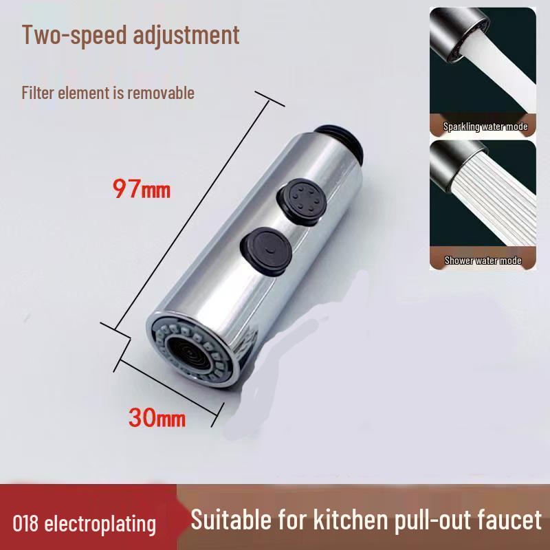 Precision Kitchen Sink Pull-Out Faucet Replacement: Anti-Splash Retractable Shower Nozzle
