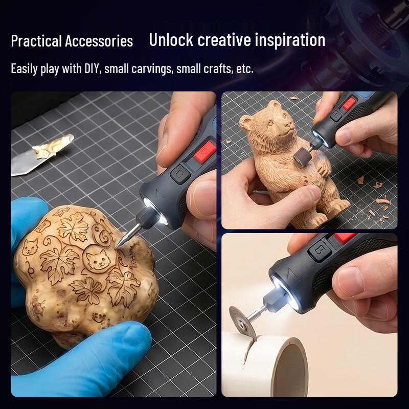 Dongcheng Cordless Mini Electric Grinder CN Plug (adapter Included)