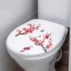 Personalized Watercolor Cherry Blossom Tree Bathroom Home Decoration Beautification Toilet Sticker