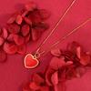 Elegant S925 Sterling Silver Heart Rose Pendant Necklace for Women - Exquisite, Luxurious & Stylish (X105)