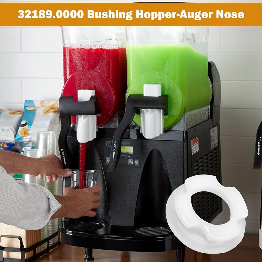 32189 (#32189.0000) Ultra Plastic Front Auger Nose Bushings Replacement for Bunn Beverage Dispensers CDS-3, ULTRA-1, ULTRA-2A, Hopper Auger Nose