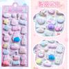 Set of 6 3D Squishy Butt Character Cute Reward Decorations for Smartphone DIY Soothing Merchandise of Stickers, Designs, Puku-Puku Style, Squishy,
