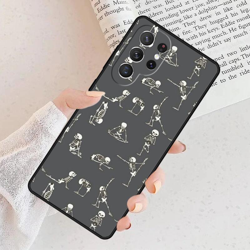 Skeleton Yoga Phone Case For Samsung Galaxy S25 S23 S30 S8 S21 S20 FE S24 S22 Note 10 20 S8 Plus Lite Ultra