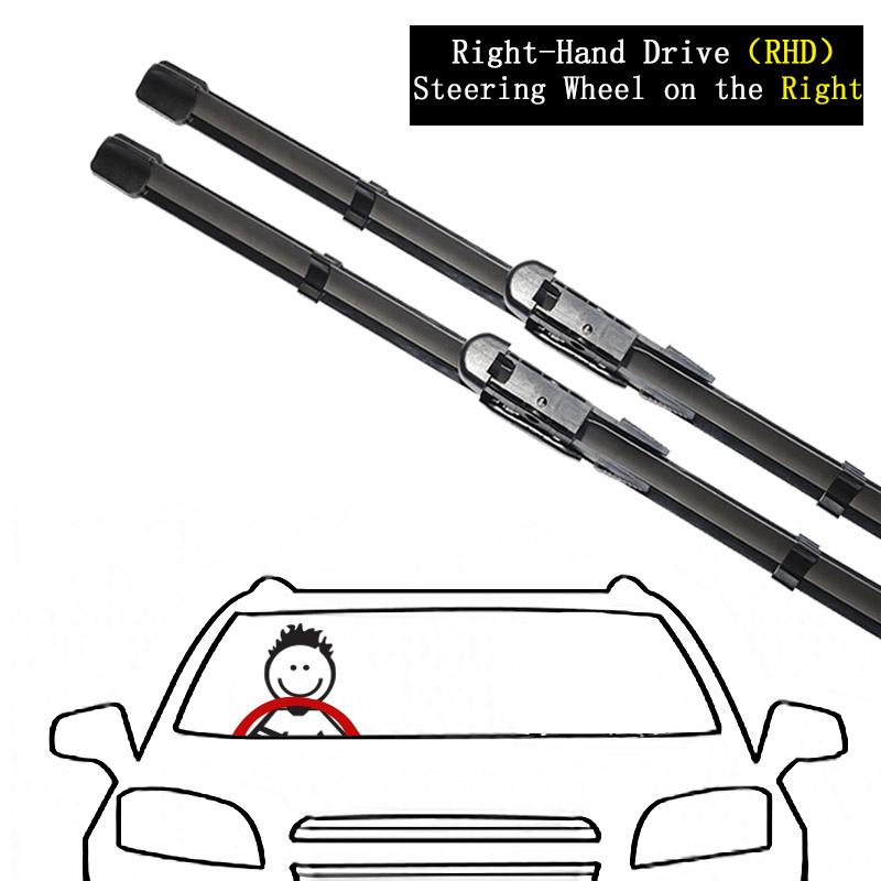 

2x для MINI COOPER Hatch F55 56 57 2014 ~ 2022, автомобильные щетки дворников, замена рычага ветрового стекла, бескостная, бескаркасная, резиновая, высокая RHD