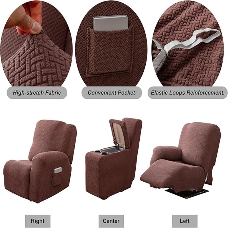 8pcs/set Waterproof  2Seater Recliner Sofa Covers  All-inclusive Loveseat Center Console Sofa Covers
