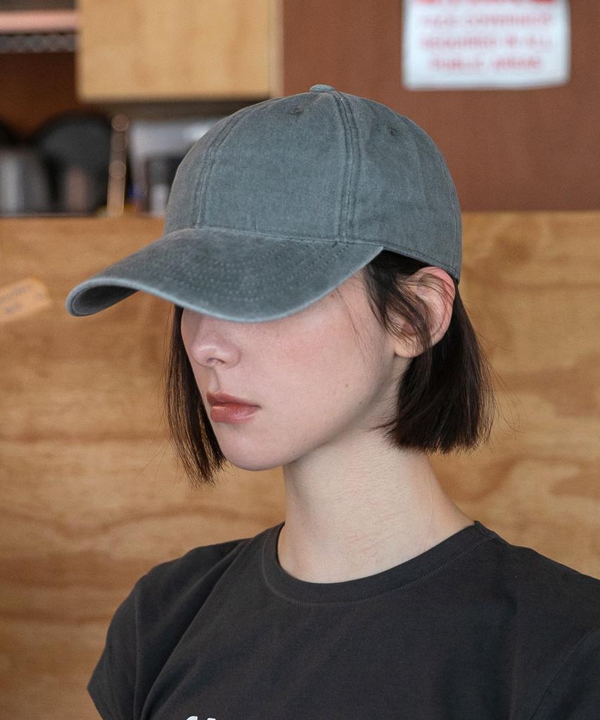Chaebteo Standard Stone-Washed Ball Cap-Grey