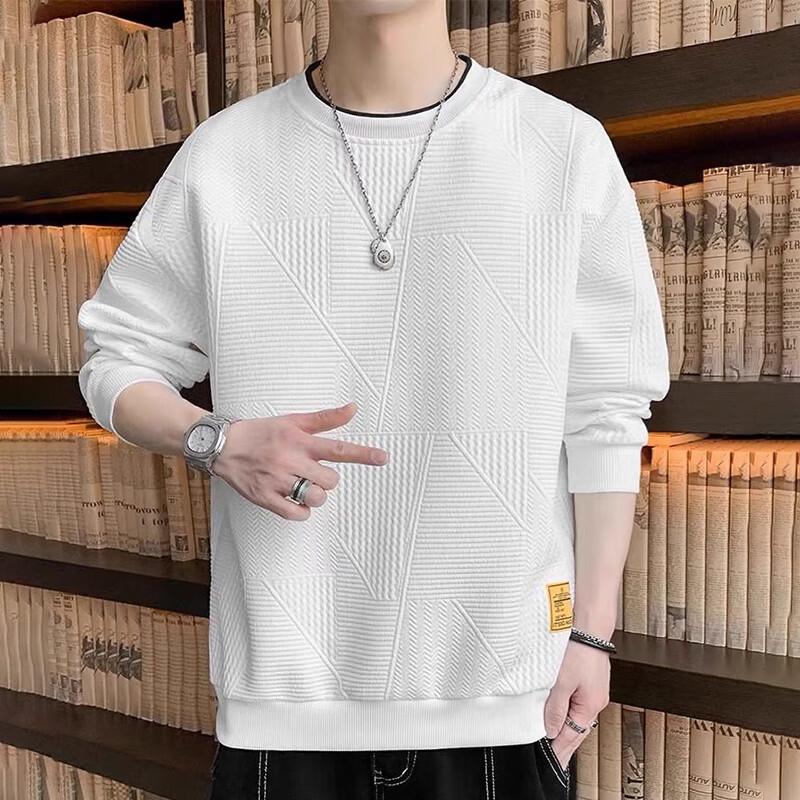 Wassup Sohot Men's Waffle Knit Long Sleeve Top