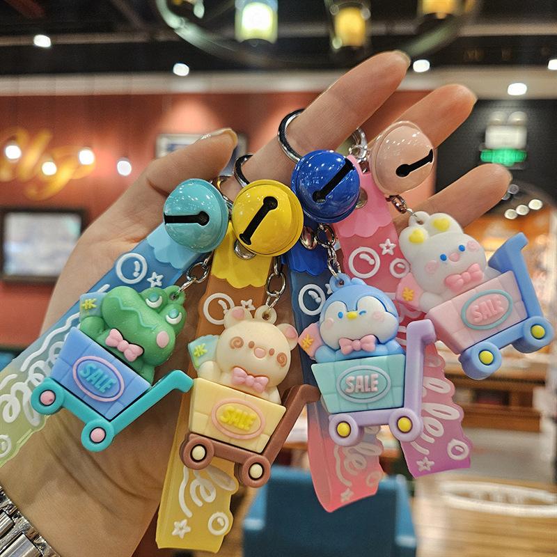 Internet-Berühmtheit Cartoon-Puppe Schlüsselanhänger Taschenanhänger Studentenanhänger Niedlicher PVC-Schlüsselanhänger Paar Auto Schmuck