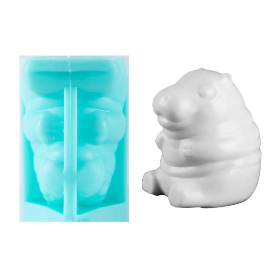 Animal Ice Cube Tray Silicone Crocodile Ice Mold Reusable Cute Cat Capybara Ice Cube Maker for Juice Party Drinks Whiskey Cocktails