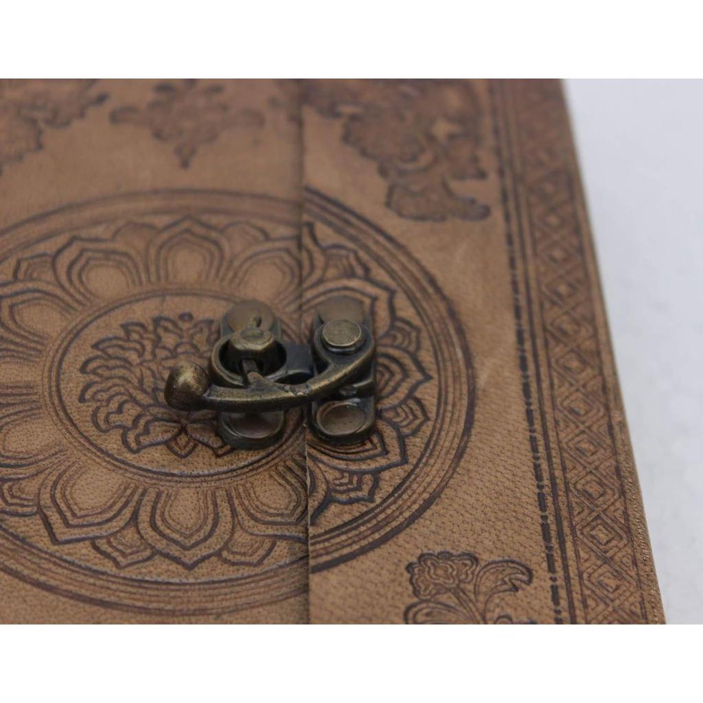 Leather Journal Notebook Travel Writing Diary or Vintage Sketch Book Cotton Paper for Men & Women (7x5 Inch)