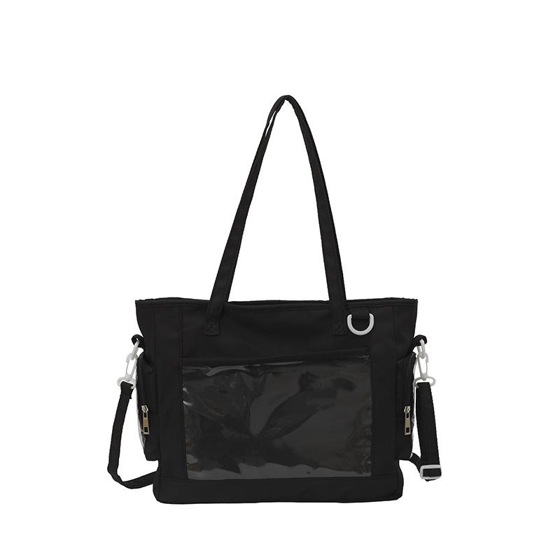 Japanese Sweet and Cute Dolls Bag Ulzzang Ita Bag Large Capacity Transparent Shoulder Bag Crossbody Tote Bag for Women