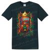 Crowned Blindfolded Face Graffiti Art T Shirt Urban Streetwear Graphic Art Tee