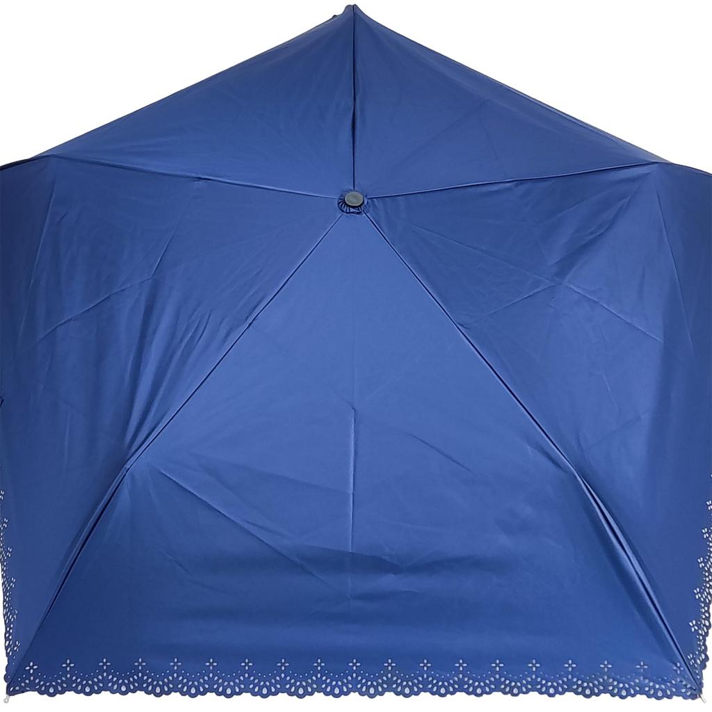 Rose Sangyo 50 cm Lätt Mini Fällbar Paraply med Värme 63500302 Färgbelagd Skuren, Marinblå,