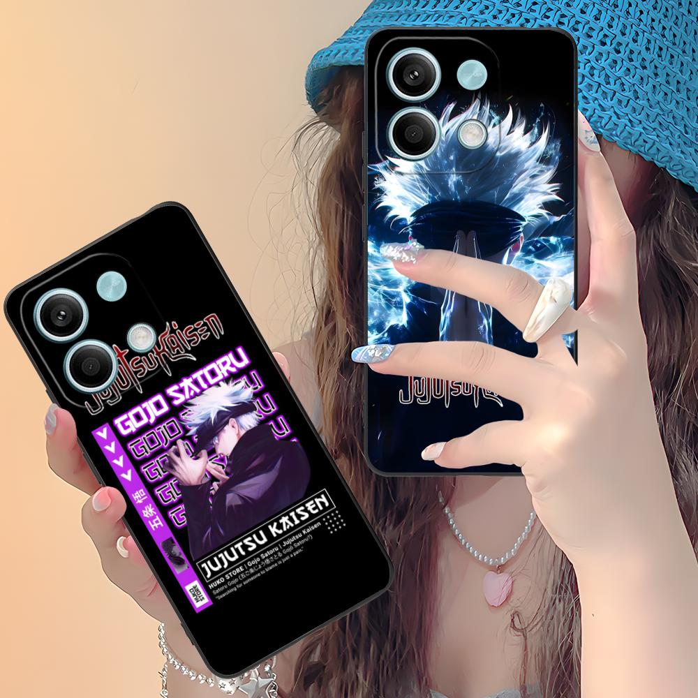 Jujutsu Kaisen Satoru Gojo Phone Case for Xiaomi Redmi 15 14 13 12 A5 3 2 1 C Plus 4G 5G Colorful Printing Cover Cover Pretty