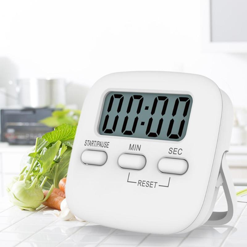 1PC LCD Digital Screen Kitchen Timer Magnetic Cooking Countdown Alarm Sleep Stopwatch Temporizador Clock Home Multifunctional Tools